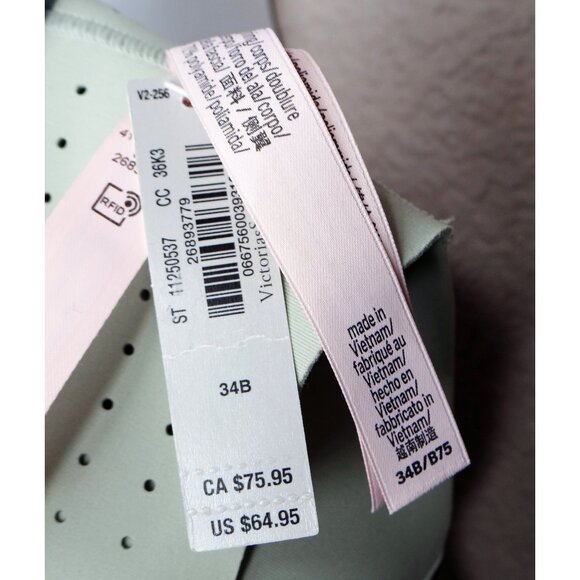 Victoria's Secret VSX Featherweight Max Front Close Sports Bra High Support 34B - Picture 10 of 11